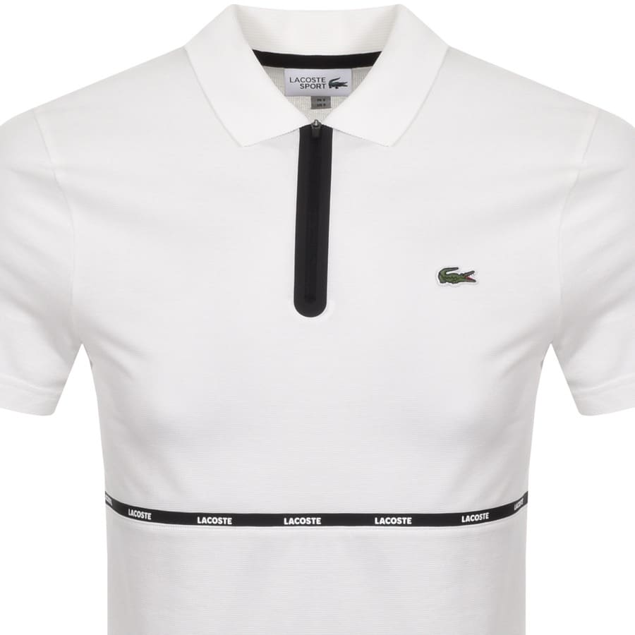 Alternative Image for ProductLacoste Sport Stripe Polo T Shirt White2